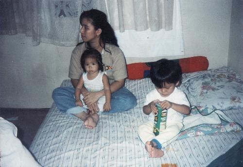 me and my kids - in the room