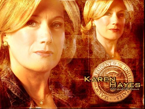 Karen Hayes - Karen Hayes,Bill's wife,a staunch woman.