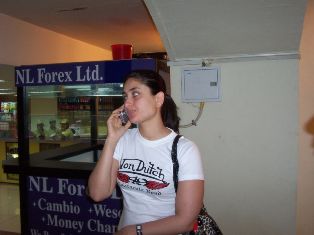 airport - caught on the airport duty free . looking as casual best as possible .