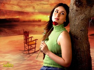 green - This one still from the movie with salman khan which was titled 'Kyon KI ' . A sad love story it was .