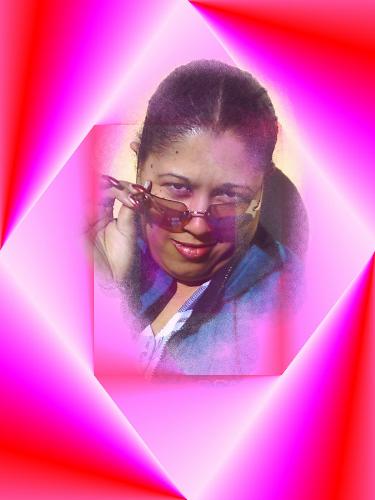 diamonds!! - thats me in a diamond and purple haze! hey my son and i worked on my photo! it was taken outside with our digital camera!