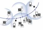 A view of network of computers - Shows a pragmatic view of a series of networks connected in LAN