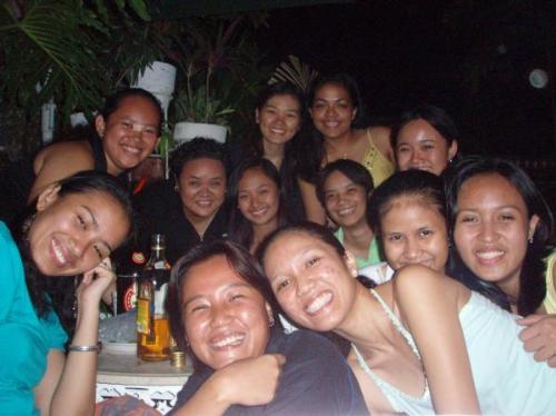 bonding with friends - during Lorelei's birthday. I saw my old friends in high school and we had fun all night.