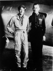 Amelia Earhart and Fred Noonan - File photo of the doomed fliers.