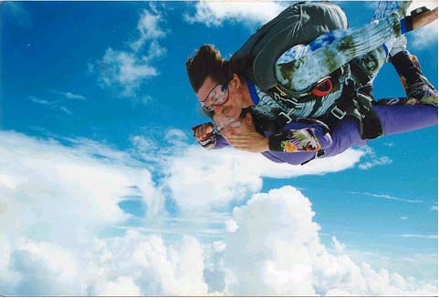 skydiving - wooooo!