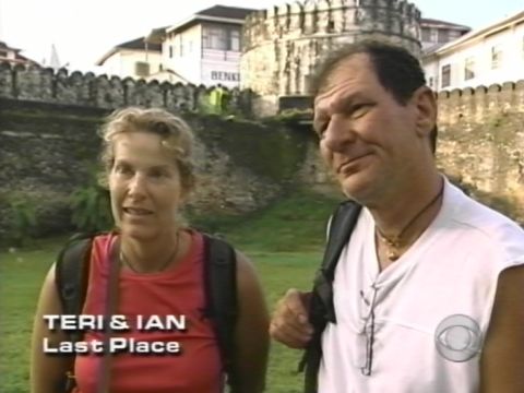 teri and ian - the newest team to be eliminated in the latest leg of the leg of the amazing race all star