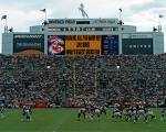 Broncos Playing in Kansas City - The Denver Broncos play to a packed stadium in Kansas City against the Chiefs.