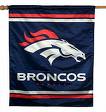 Denver Broncos Flag - The flag that flys high outside many Denver homes and businesses sports the Denver Broncos logo in it's glory. There are some mile high fans in Denver.