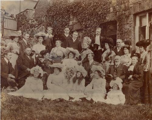 England (surname) Family Photo - This is a picture of a distant relatives gathered together in England for and England(surname) wedding ceremony in the 1800's.