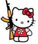 Hello Kitty for the NRA! - Hello Kitty toting her favorite rifle. How hot is that?