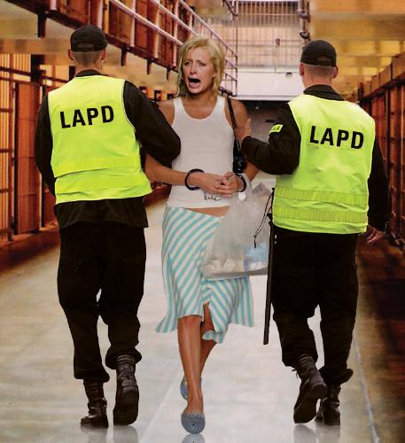Paris Hilton  - A photoshop pic of Paris Hiltons arrest