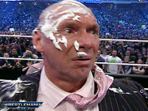 Vince McMahon Bald - Screen Cap from WM 23