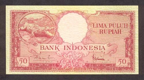 Indonesian money - Indonesian money 50 rupiah 1957