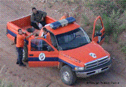 Border Patrol at work - Illegal immigrant in custody Border Patrol at work - Illegal immigrant in custody