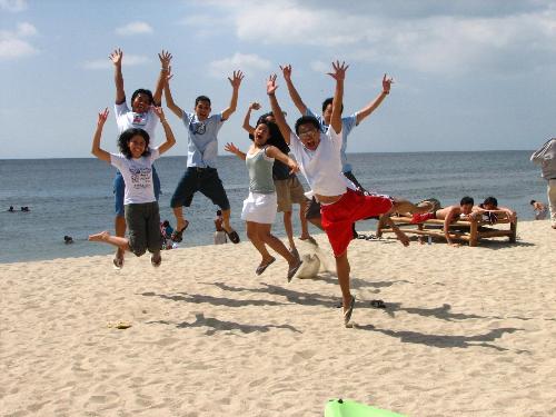 Summer Getaway - Enjoying the hot summer on a beautiful beach here in Philippines.
