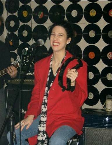 What the hell was I laughing at here? Or am I just - Me during band practice