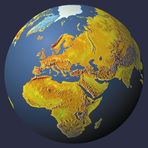 world map - geographicaly acurate map of africa and europe