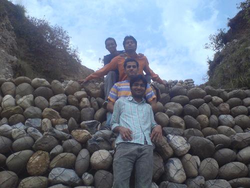 Me and my friends - With friends and beautiful environmentI am enjoying in orange coloured shirt.So This is orange effect in the air!