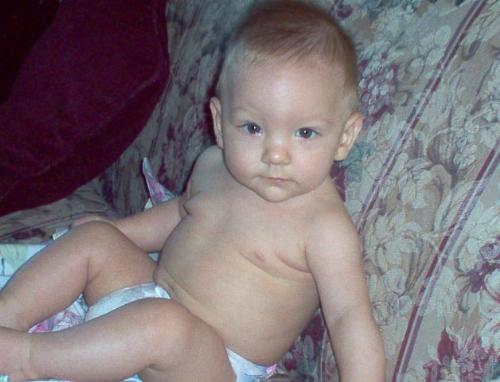 The Love of my life! - This is my grandson at 6 months! he is now 14 months old and the most awesome loving snuggling crochet addicted little boy! He loves my crocheting! I cannot imagine loving anything or anyone more! Going to find out though, my daughter is giving me a 2nd grandchild this October!