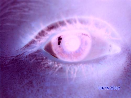 Photography - Eye in negative light.