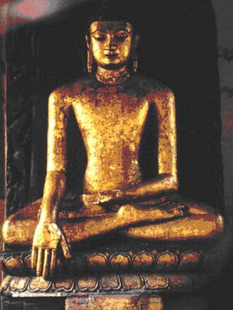 statu of budha - One statu of Budha in India.