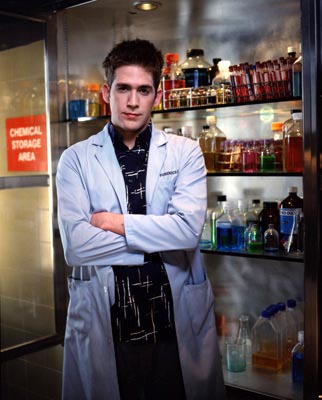 greg sanders - possibly the youngest member of the CSI team... At first he was just in the lab but he progressed onto the field...