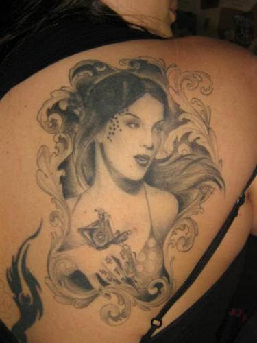 Tattoo - A tattoo of Kat Von D, by Kat Von D