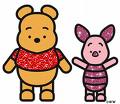 pooh and piglet - my two faves from the winnie the pooh stories. i just adore piglet. 