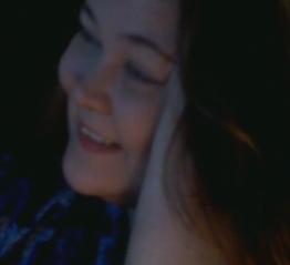 Smiling in front of the fire.... - ...where I was laying with my baby, enjoying a peaceful child free night.