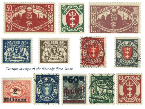 stamps - danzig postage stamp
