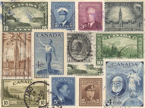 stamps - vintage canadian