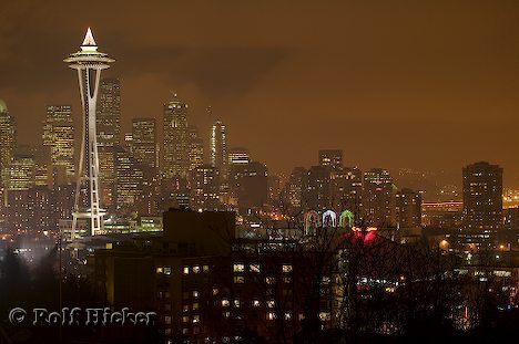 seattle  - seattle at night