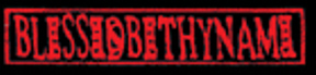 Blessedbethyname - Band logo