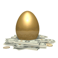 golden egg - golden egg with dollars