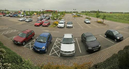 I Giga Pixel Camera Result - A snap shot of parking from my personal camera