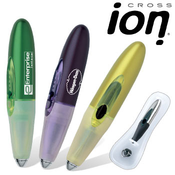 Cross Ion - This compact Cross Ion Gel Pen which is futuristic, stylish and fun, will be the perfect gift for your clients in the fast paced technological world