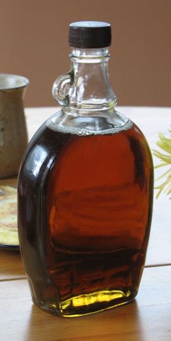 maple syrup - A bottle of Pure Maple Syrup