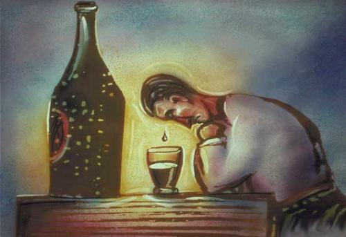 drunkard - drinking is very bad for others health. avoid drinking.