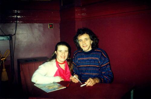 Before the Steroids - Me with singing star David Essex when I was just 24 before the DRs started to pump my body with steroids.