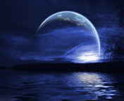 moon - it is a wall paper of nature beauty