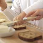 cooking - A sandwhich being made.