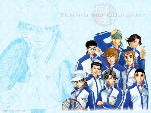 Seigaku Tennis Club - These are the whole cast and members of Seigaku Tennis Club. Most of the members are in their senior high while others are sophomores and the small but terrible member is a freshman student named Ryoma Echizen or what we called the Prince of Tennis.