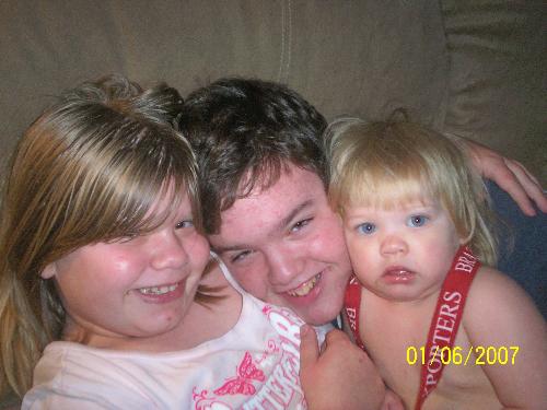 Here is the kiddos!  - Phil, Liz & Mandy, in all their glory!