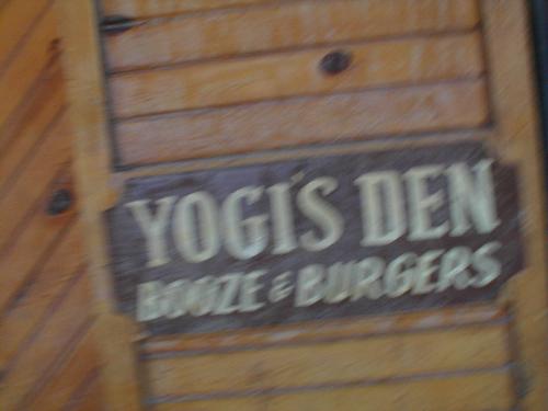 Yogi's Den - This is a picture of the sign outside of Yogi's Den in Hot Springs South Dakota. It is a greasy spoon and bar that sits on what I think is main street.