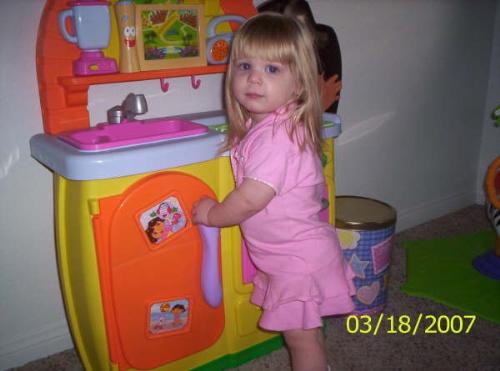 The kitchen - My daughter and her kitchen.
