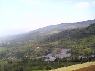 touring to cianjur - puncak tea garden panoramic,taken from side hill