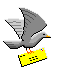 Mail - bird carrys a mail