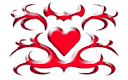 heart  - it is a tribal heart , wonderfully soft, romantic and bold