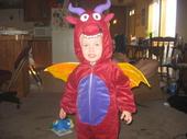 My son in his Halloween costume - My son last October in his Halloween costume. He was a little dragon!