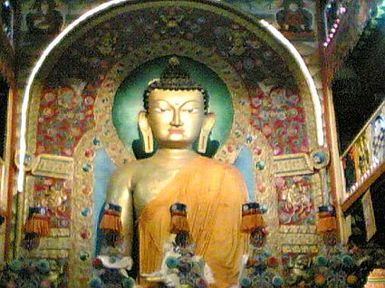 Budha - A statue of Lord Budha in India.